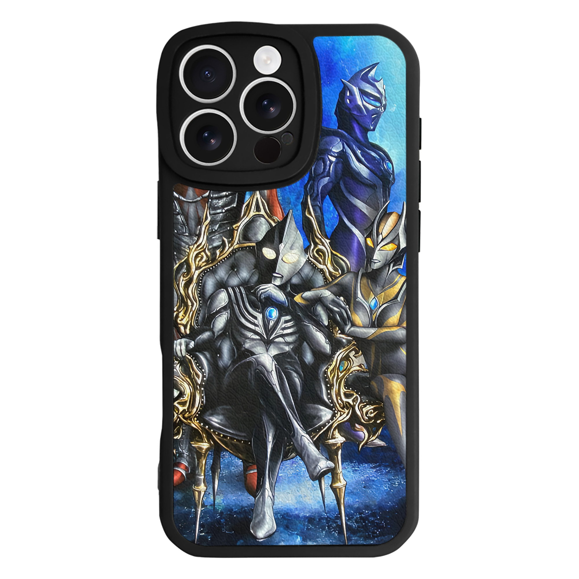 （画像用） ウルトラマン Ultraman 【iPhone 16シリーズ対応】シリコンスマホケース（レザー調） 材質：シリコン